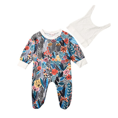 

Infant Baby Girl Boys Foot Cover Bodysuit Romper Hat Winter Warm Outfits Clothes