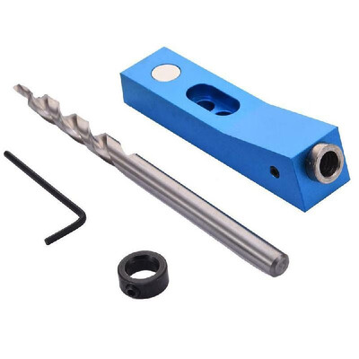 

Mini Magnetic Pocket Hole Jig Set System Woodworking Hole Punch Locator
