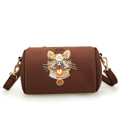 

Personality fashion small cloth bag single shoulder bag cartoon mobile phone bag leisure simple Bucket Bag