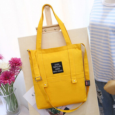 

Bags for women 2019 Simple Girls Canvas Shoulder Tote Handbags Letter Embroidery Casual Crossbody Bolsa Feminina
