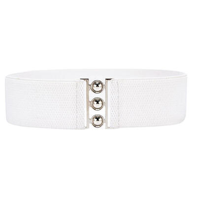

Simple Elastic Band Metal Ball Buckle Women Waistband Clothes Sash Corset Belt