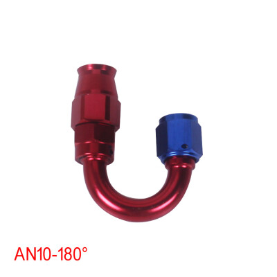 

Tailored AN-10 180 degree Stealth Blue & Red Teflon Hose Fitting Oil Fuel Line Adapter