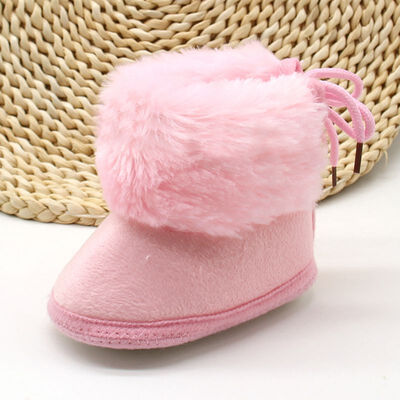 

New Fashion Baby Girl Winter Warm Shoes Booties Soft Soled Keep Warm Toddler Girls Boys Crib Bebe Shoes Booties