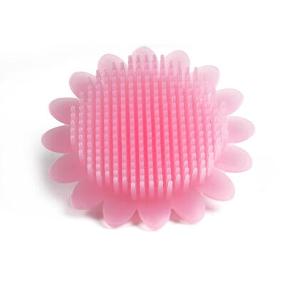 

Baby Bath Brushes Sunflower-shaped Wash Pad Silicone Shower Cleaning Care