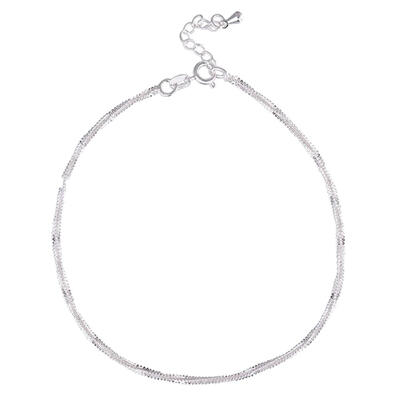 

Fashion Silver Plated Anklet Foot Chain Women Sandals Barefoot Ankle Bracelet