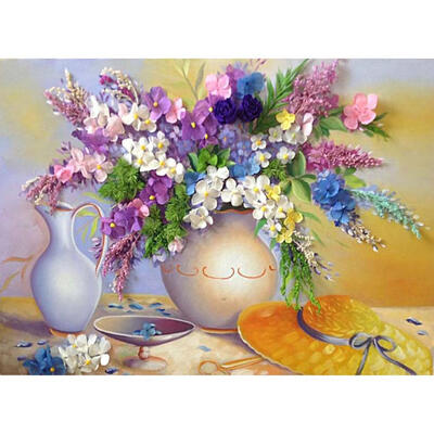 

5D DIY Full Drill Square Diamond Painting Flowers Embroidery Mosaic Kits