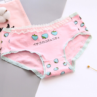 

Menstrual Period Physiological Underwear Cotton Antibacterial Girl Middle Waist Menstruation Lady Physiological Briefs T2