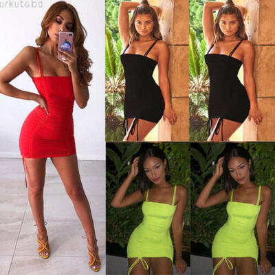 

Women Off Shoulder Spaghetti Strap Sleeveless Sexy Maxi Dress Bandage Dress