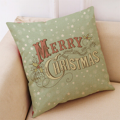 

Tailored New Christmas Cotton Linen Pillow Case Sofa Cushion Cover Home Decor