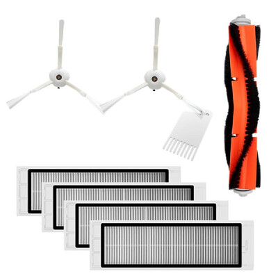 

Dust Catcher Accessories Set with 2Pcs Side Brush 4Pcs HEPA Filter 1Pcs Main Brush 1Pcs Cleaning Tool Suitable for Vacuum Cleaner