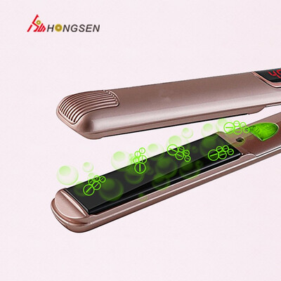 

Hot sale multi-function roll straight dual-voltage hair curler infrared hair straightener negative ion hair clip plate