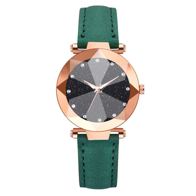 

Best selling ladies watch diamond fashion PU wrist watch business casual watch