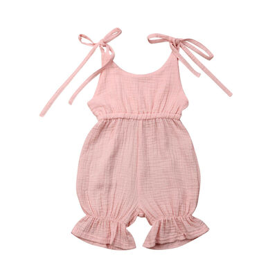 

Baby Girl Kids Romper Kids Suspender Pants Toddler Jumpsuit Playsuit Sunsuit NEW