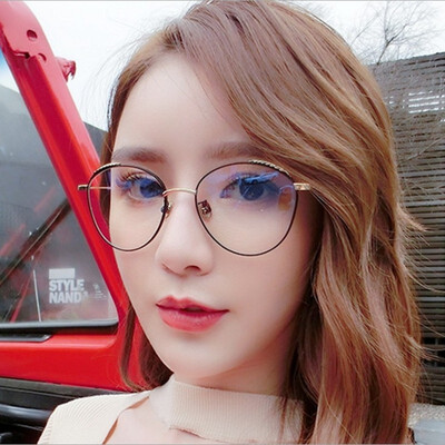 

New pearl wheat ear anti-blue eyeglasses womens non-degree mobile phone computer radiation protection eye flat lens