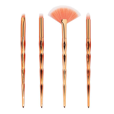

4pcsSet Pro Diamond Plastic Handle Makeup Brush Face Eye Shadow Beauty Pen