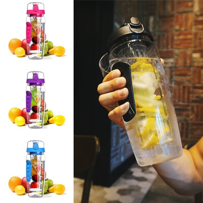 

1000ml Fruit Infusion Infusing Infuser Water Bottle Health BPA-Free Plastic UK
