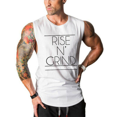

Gym Mens Muscle Sleeveless Tank Top T-Shirt Bodybuilding Sport Fitness Vest