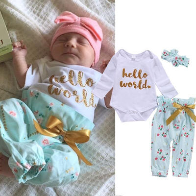 

Toddler Infant Newborn Baby Girls RomperPants Jumpsuit Bodysuit Clothes Outfits