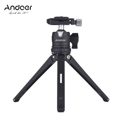 

Andoer Table Desktop Mini Travel Tripod with Ball Head Quick Release Plate for Canon Nikon Sony DSLR for GoPro Hero 6543 for Y