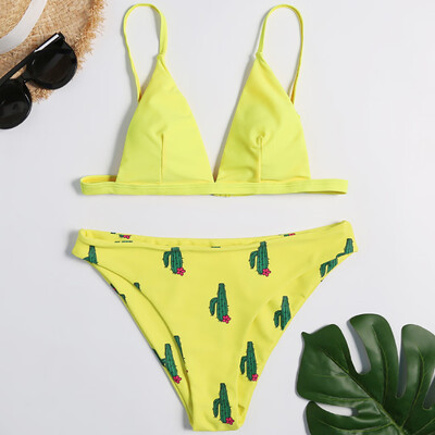 

Saidsome Women Summer Fashion Print Swimwear Beachwear Siamese Swimsuit Bikini Set