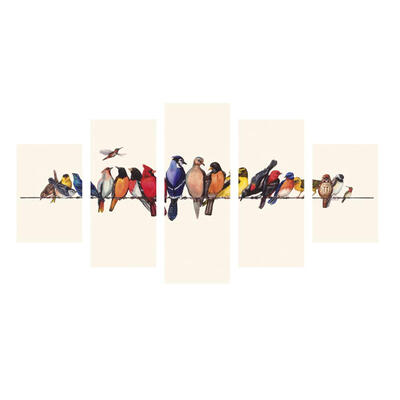 

Standing Birds 5 Piece HD Printed Canvas Paintings Posters Wall Art Picture