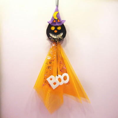 

Halloween Decoration Cartoon Shape Funny Cute Mesh Hanging Decoration Door Decor Hanging Ornament