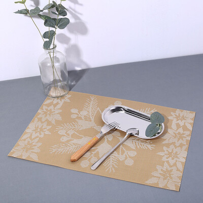 

Toponeto Fashion Pattern Placemat Compatible Crossweave Insulation Washable Table Mat