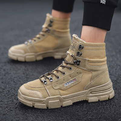 

Joker male Martin shoes trend wild casual Martin boots mens military boots high to help breathable tooling tide boots