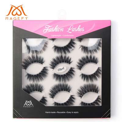 

Gobestart Luxury 9Paire 5D False Lashes Fluffy Strip Eyelashes Long Natural Party Makeup
