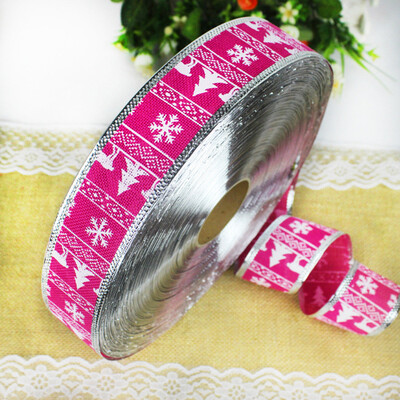 

Siaonvr Xmas Tree Decor Print Pattern Christmas Tree Imitation Linen Christmas Ribbon
