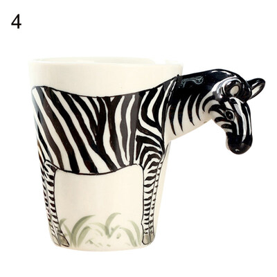 

350ML 3D Hand-painted Lovely Animal Ceramic Water Cup Creative Coffee Tea Mug