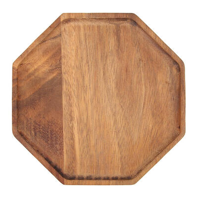 

Acacia Wood Plate Dishes Rectangle Octagonal Kitchen Food Tea Dinner Tray