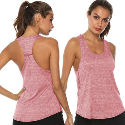

Women Vest Workout Tank Top T-shirt Sport Compression Stretchy Quick-dry Vest
