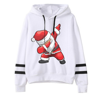

Tailored Women Christmas Print Hooded Long Sleeves Sweatshirt Hooded Pullover Tops Shirt