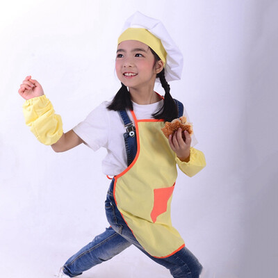 

Apron&Hat Set Kids Childrens Chefs Cooking Baking UK Seller Kitchen supplies