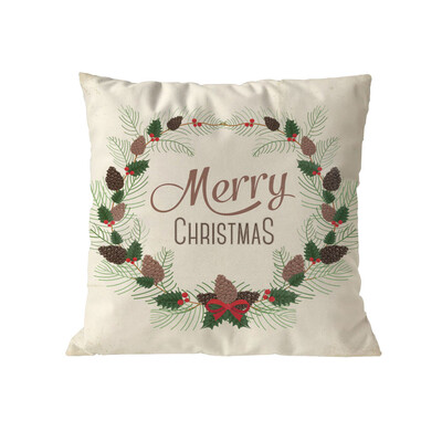 

Tailored Christmas Cotton Soft Pillow Case Sofa Waist Throw Cushion Cover Home Decor