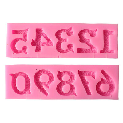 

High Quality Silicone Fondant Cake 0-9 Big Digital Baking Mold