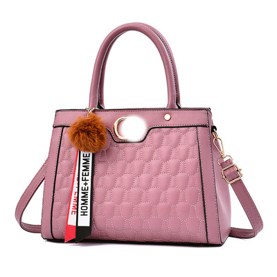 

2019 spring&summer new European&American big bag shoulder bag simple wild female bag diagonal cross bag handbag