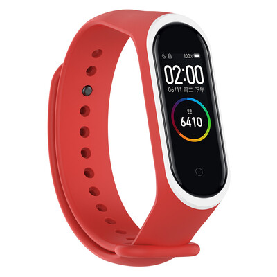 

〖Follure〗Sports Soft Silicone Two color Wristband Wrist Strap For Xiaomi Mi Band 4