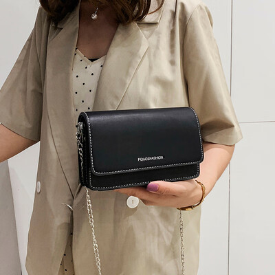 

Summer new small bag handbag 2019 new wave fashion popular Messenger bag chain shoulder texture small square bag