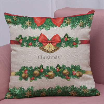 

Tailored New Christmas Cotton Linen Pillow Case Sofa Cushion Cover Home Decor