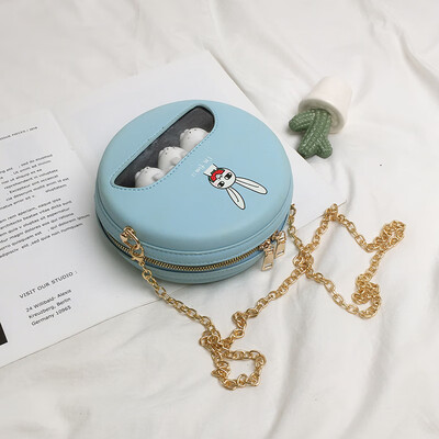 

Korean version of Joker small bag chic cartoon chain small round bag new 2019 cute cute womens bag shoulder Messenger bag