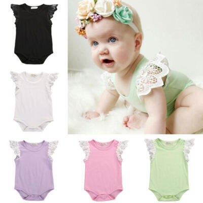 

US-STOCK Newborn Kids Baby Girl Bodysuit Romper Jumpsuit Playsuit Outfit Clothes