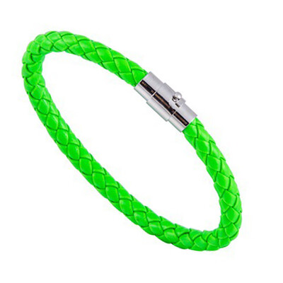 

Creative Simplicity Magnetic Men Leather Rope Weaving Bracelet Hand Circle Unisex Pair Bracelet Jewellery Hot Gift