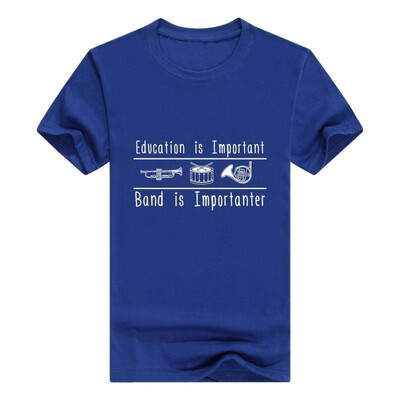 

Education Important Band Importanter Funny Band Young Mens T-Shirt