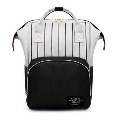 

Stripe Hit Color Mommy Backpacks Big Maternity Bags Baby Nursing Diaper Bag