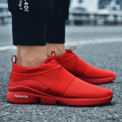 

Summer new student breathable sneakers tide shoes Korean version of lazy mesh mens casual shoes mens shoes