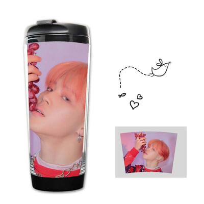 

Kunandroc KPOP BTS Bangtan Boys Map of The Soul Persona Stainless Steel Water Drinking Bottle Curve Cup 12oz