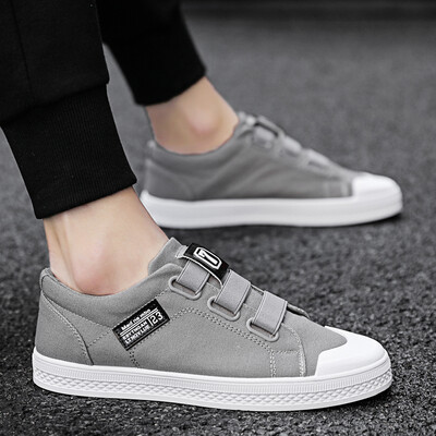 

Mens Shoes Autumn Korean Trend Canvas Board Shoes Leisure Cloth Shoes
