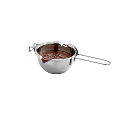

Stainless Steel Chocolate Melting Pot Milk Bowl Butter Candy Warmer Pastry Baking Tools